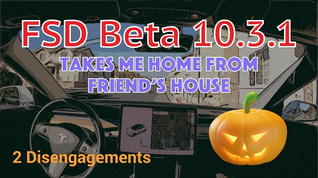 FSD Beta 10.3.1 takes me to a friend's house (Part 2) | Tesla Full Self Driving (v2021.36.5.3)