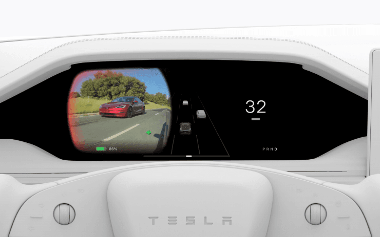 Illustration for Blind Spot Camera on Driver Screen